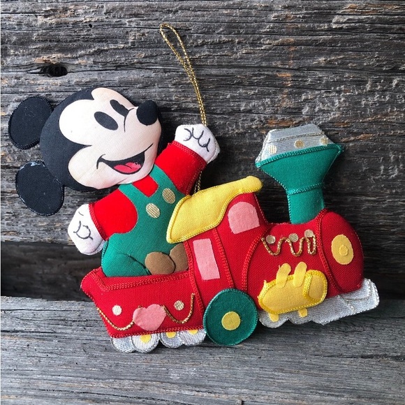 Vintage Mickey Christmas ornament Vtg Mickey Mouse Xmas tree decoration Disney❤️ - Picture 1 of 8